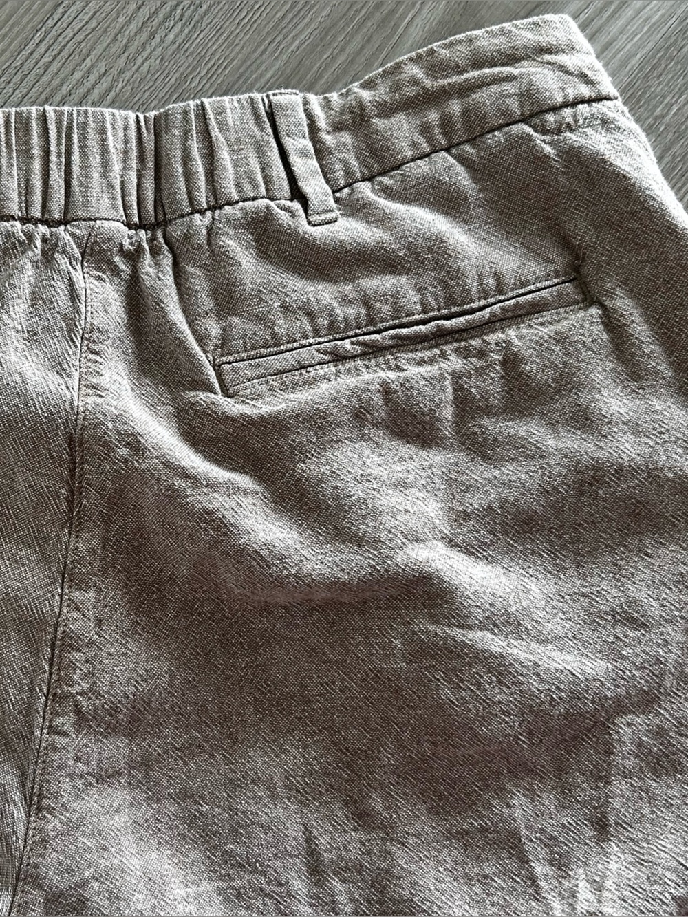 2 for 10$ ☀️ High waisted linen blend shorts sz L - Picture 9 of 12